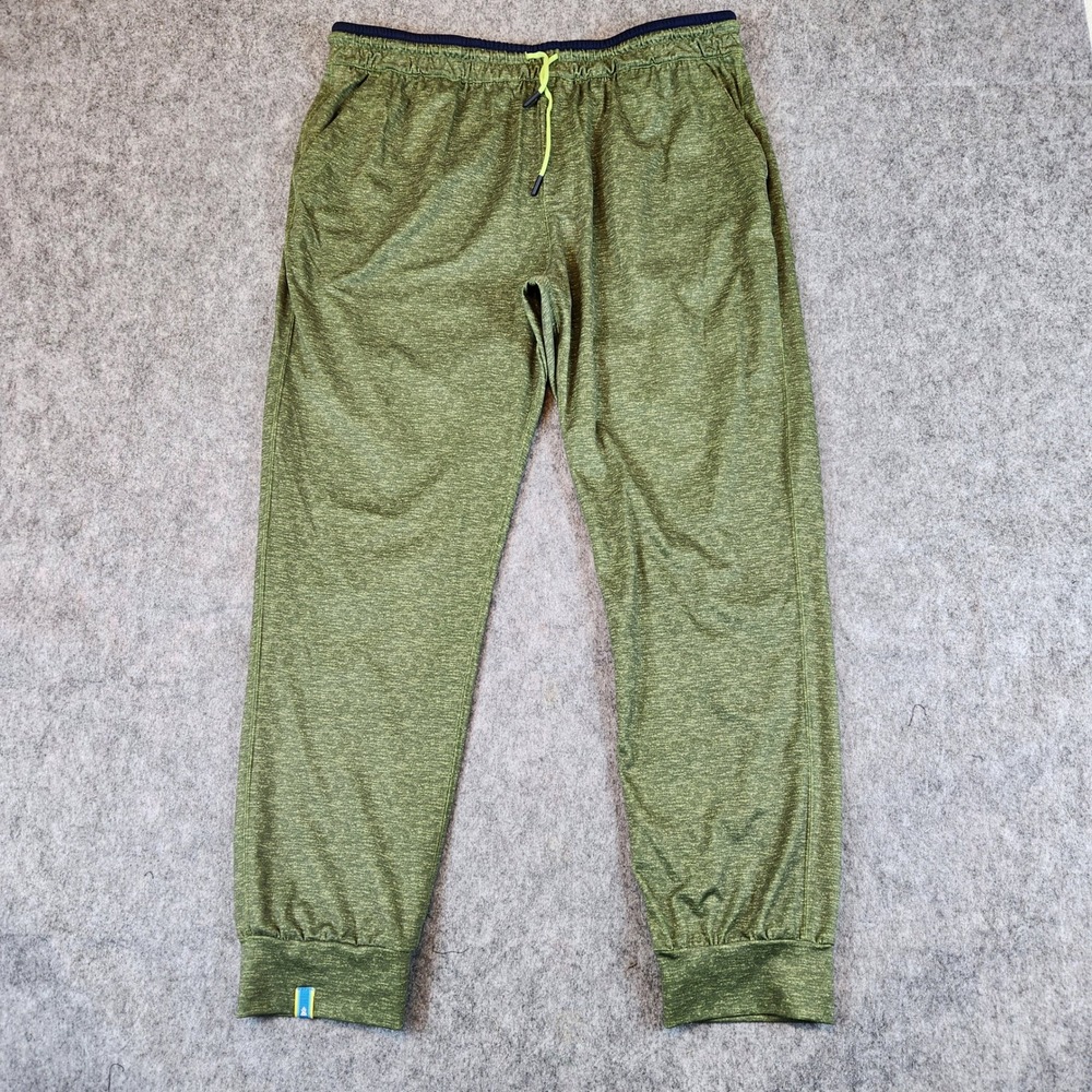 Chubbies The Arboretums Movementum Joggers Pants Men XL Green Zip Pockets Runner